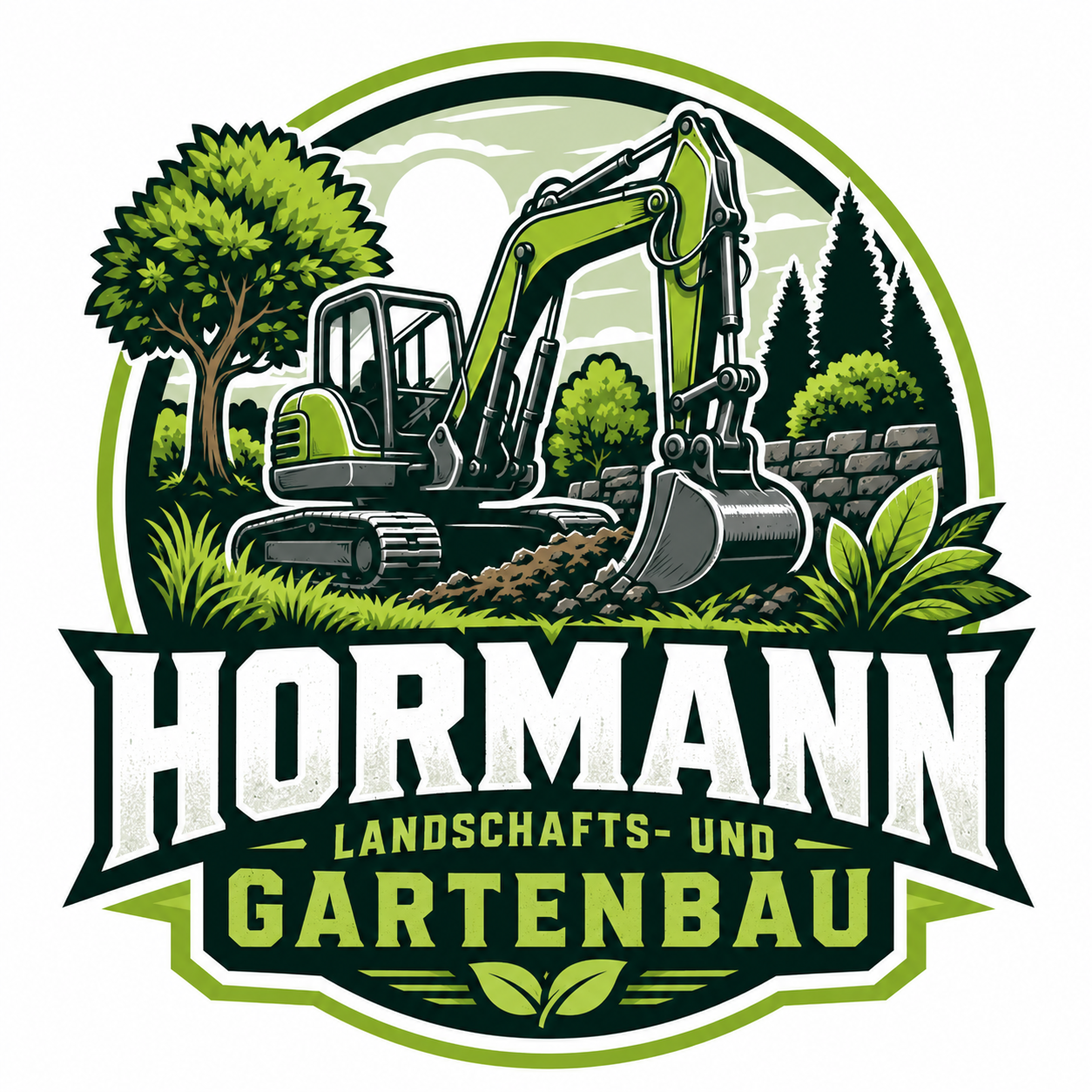 Logo-Beispiel Gartenbau Grün 2